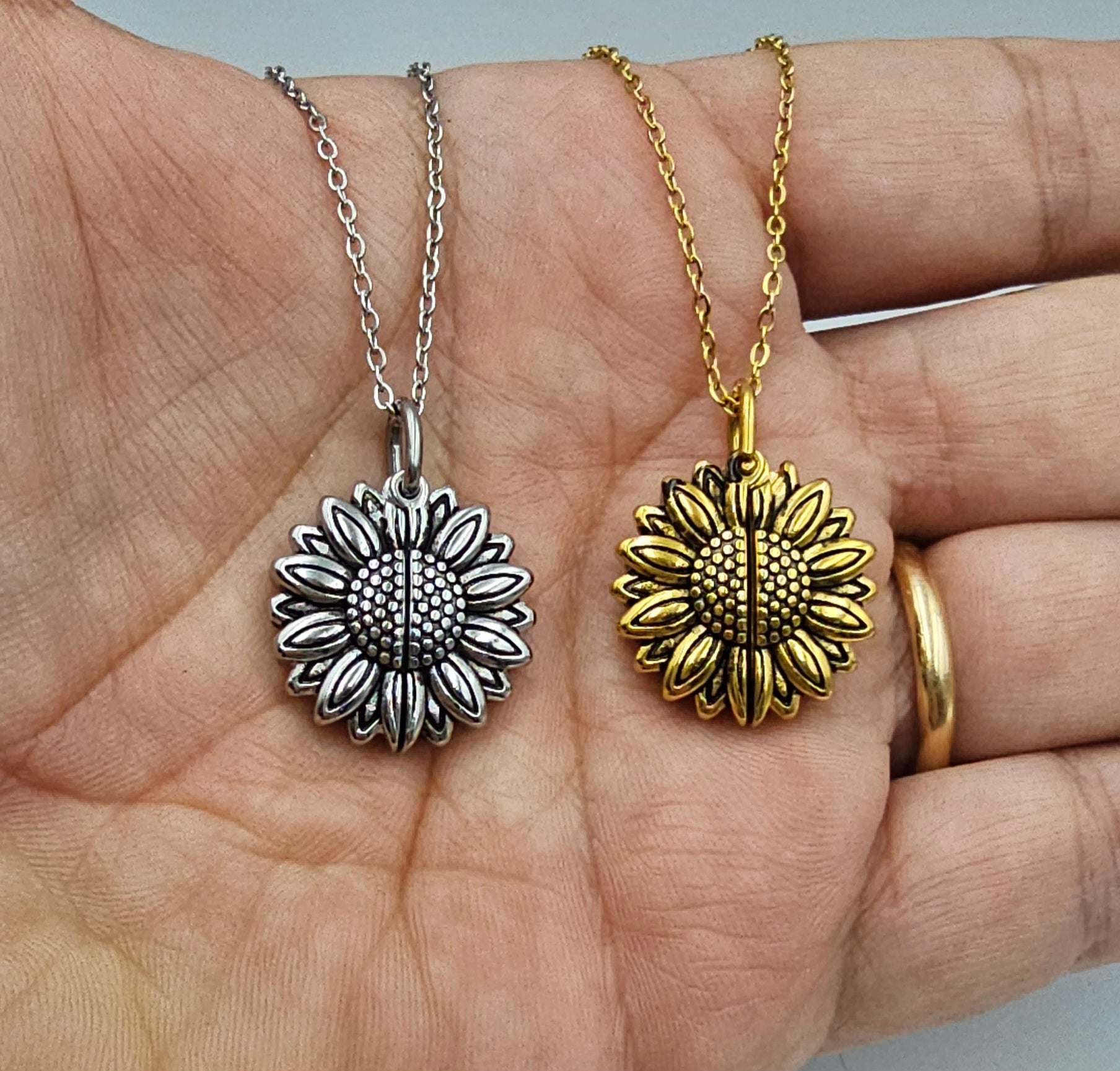 Collana con Girasole con foto