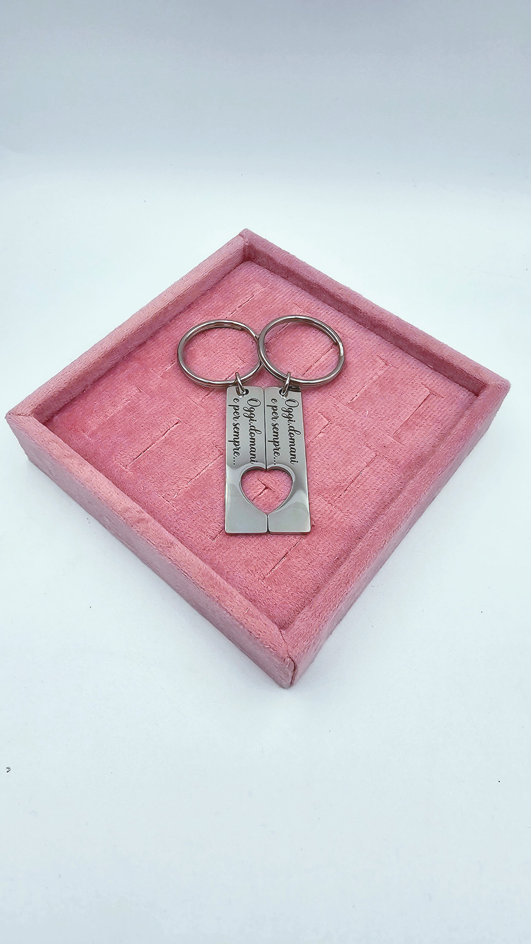 Coppia portachiavi Cuore