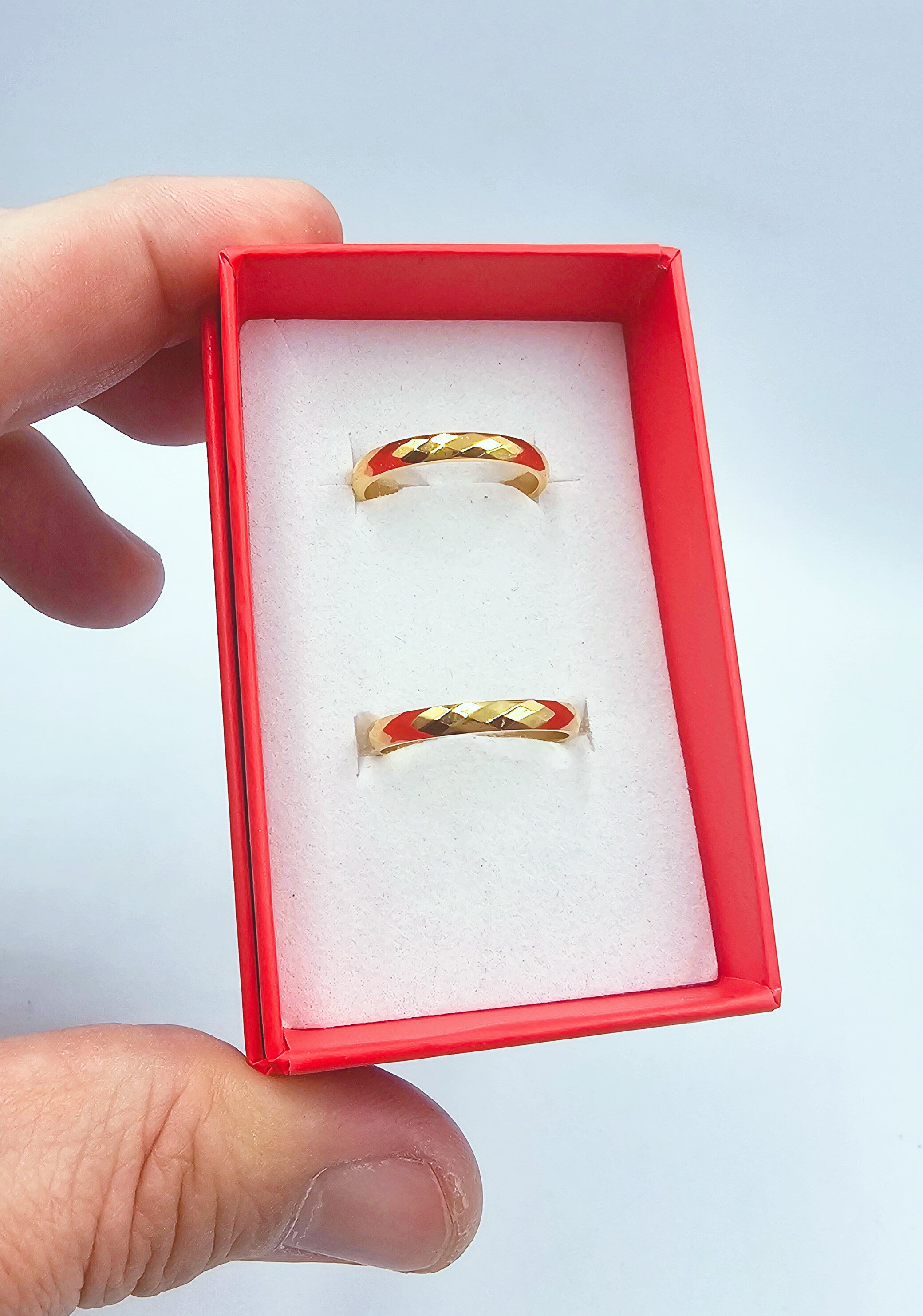 Fedine Sfaccettate Acciaio