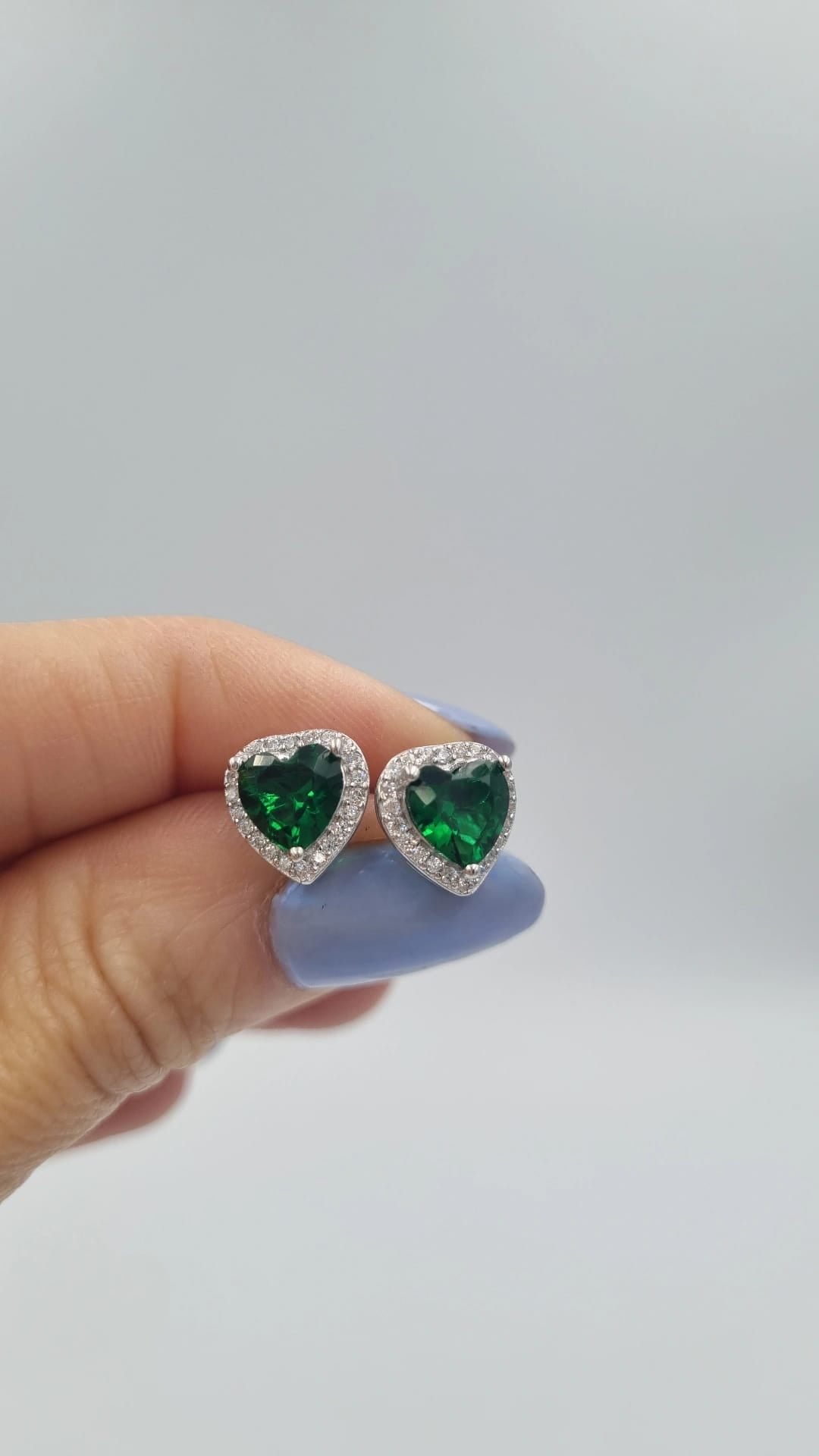 Orecchini Cuore Verde