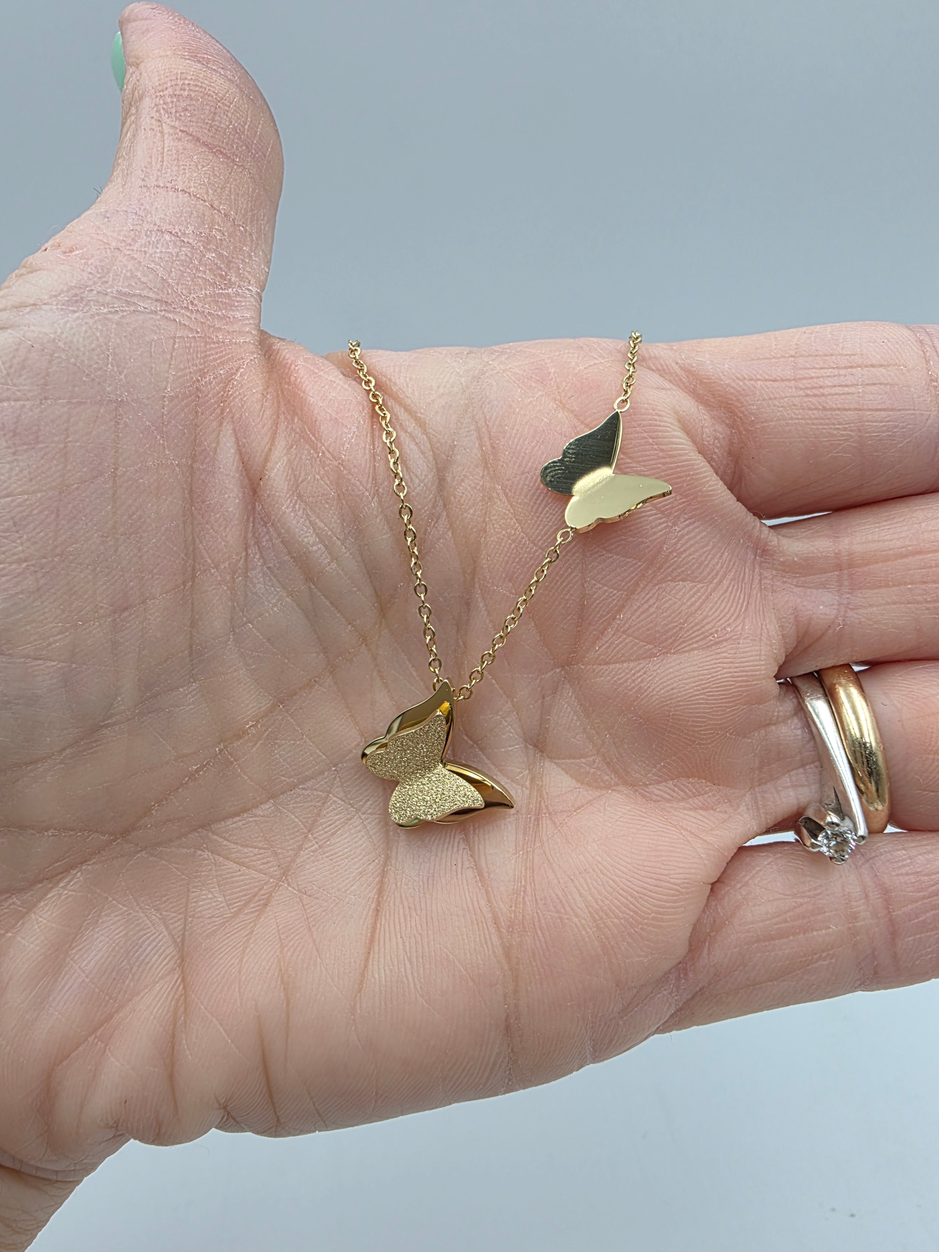 Collana con Doppia Farfalla