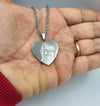 Collana con Foto incisa Cuore