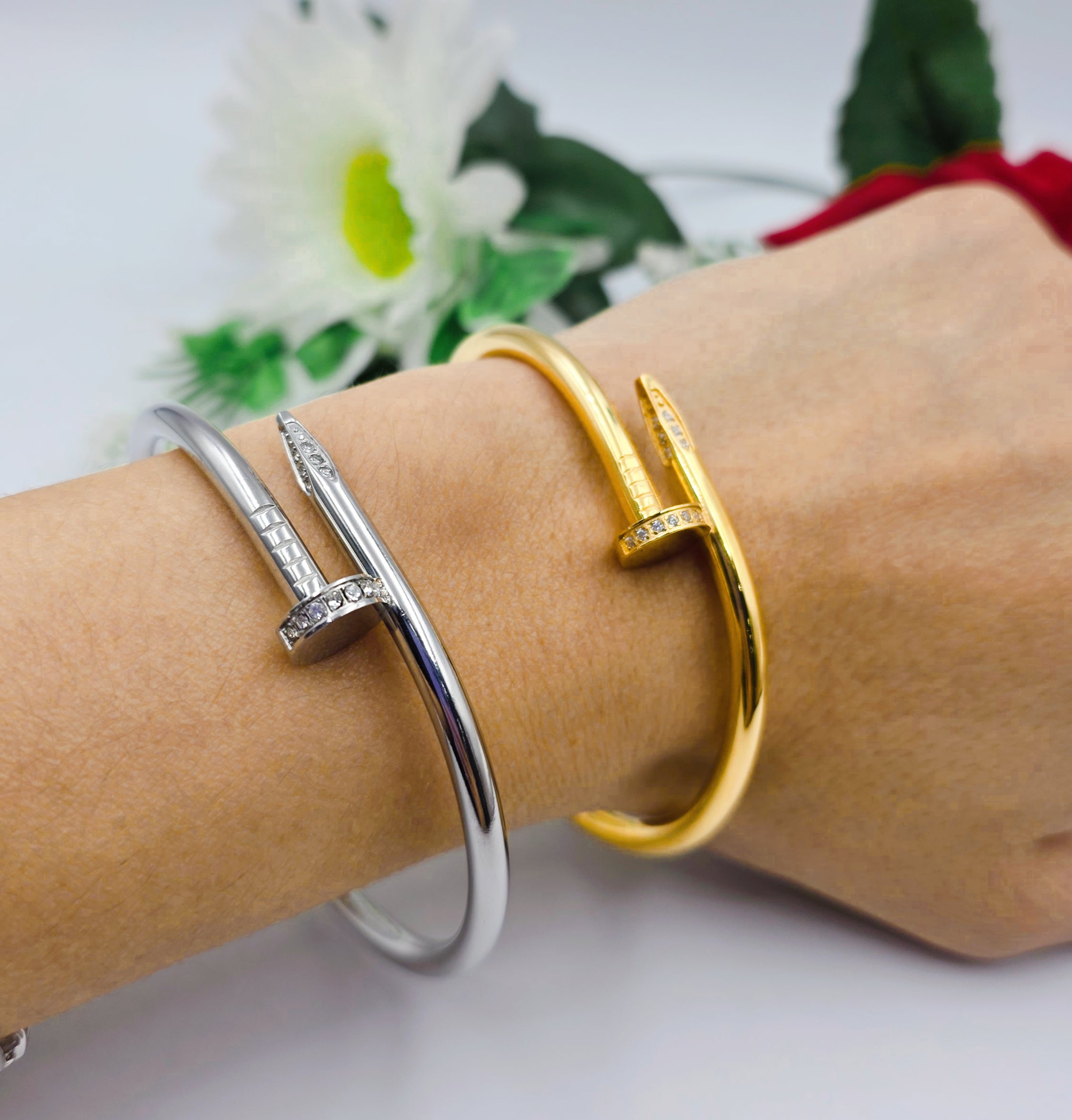 Bracciale Donna con Chiodo con strass