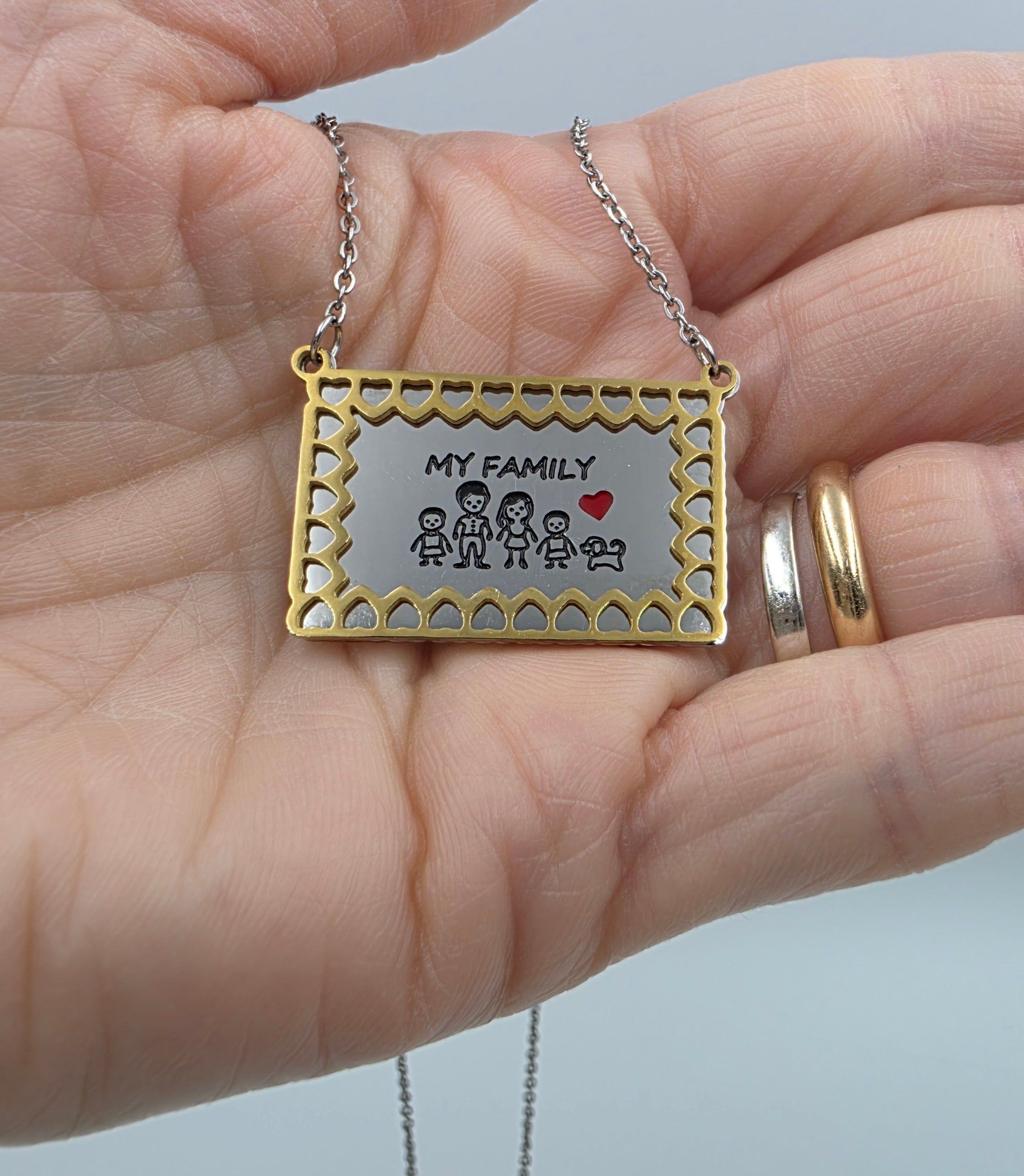 Collana quadretto Family