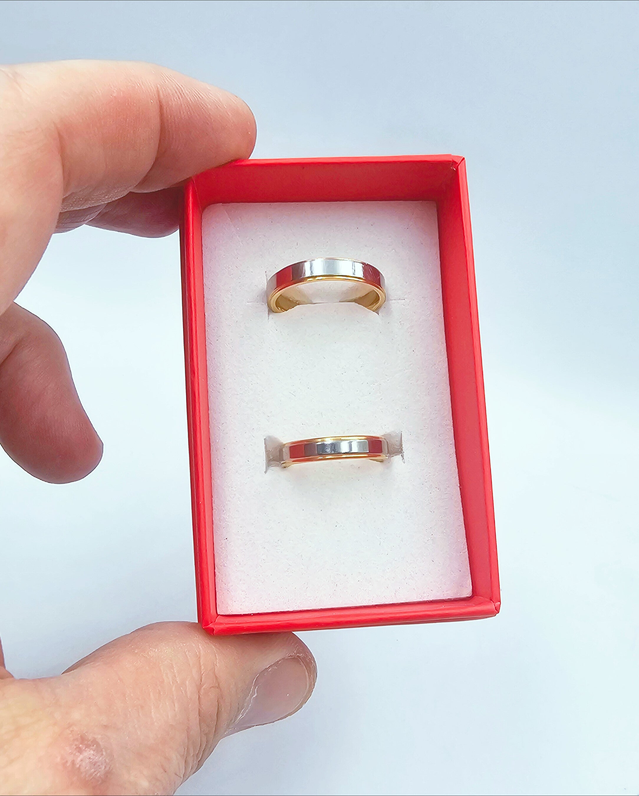 Fedine in Acciaio bicolore