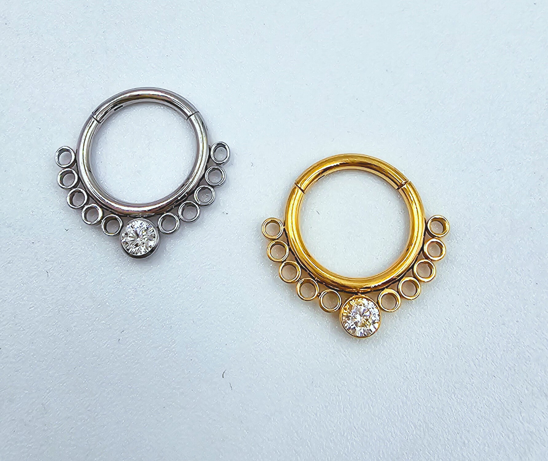 Septum piercing 10mm e 12mm