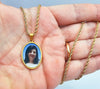 Collana con Foto a colori Ovale
