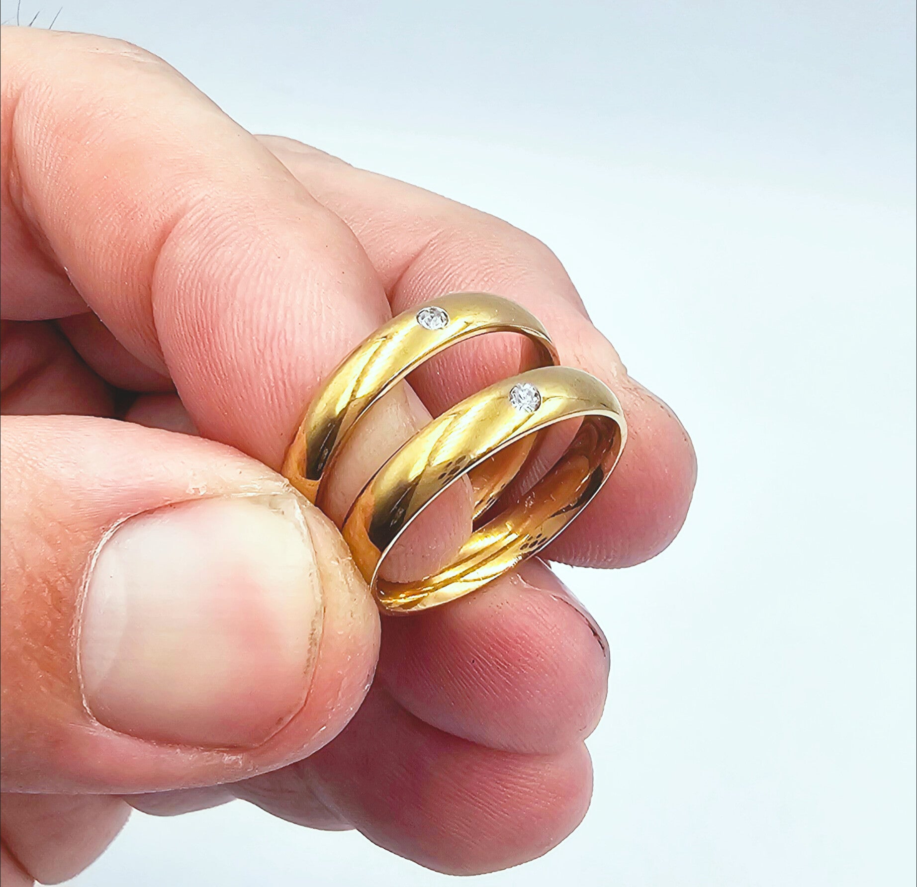 Fede 4 mm con strass