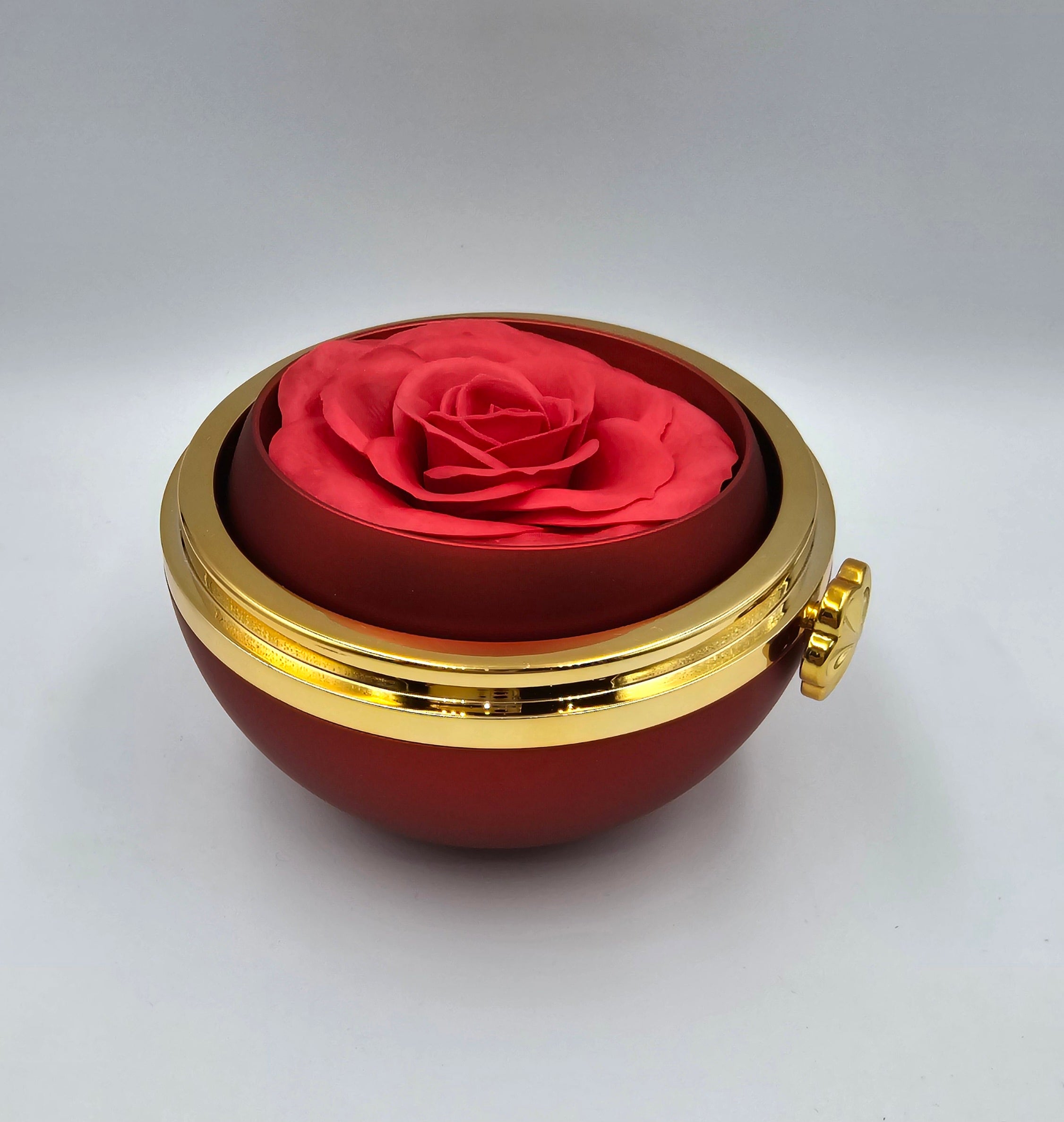 Box con Rosa rossa girevole
