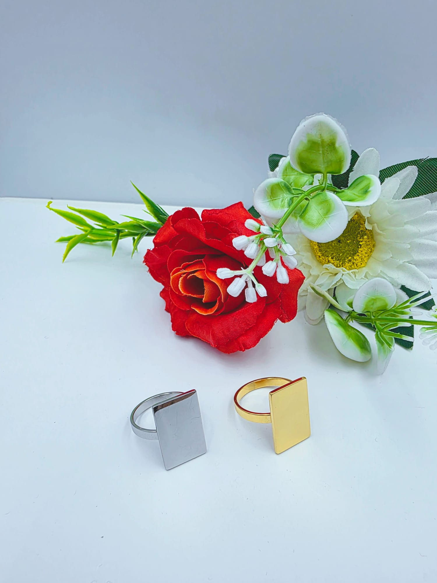 Anello rettangolare con Foto