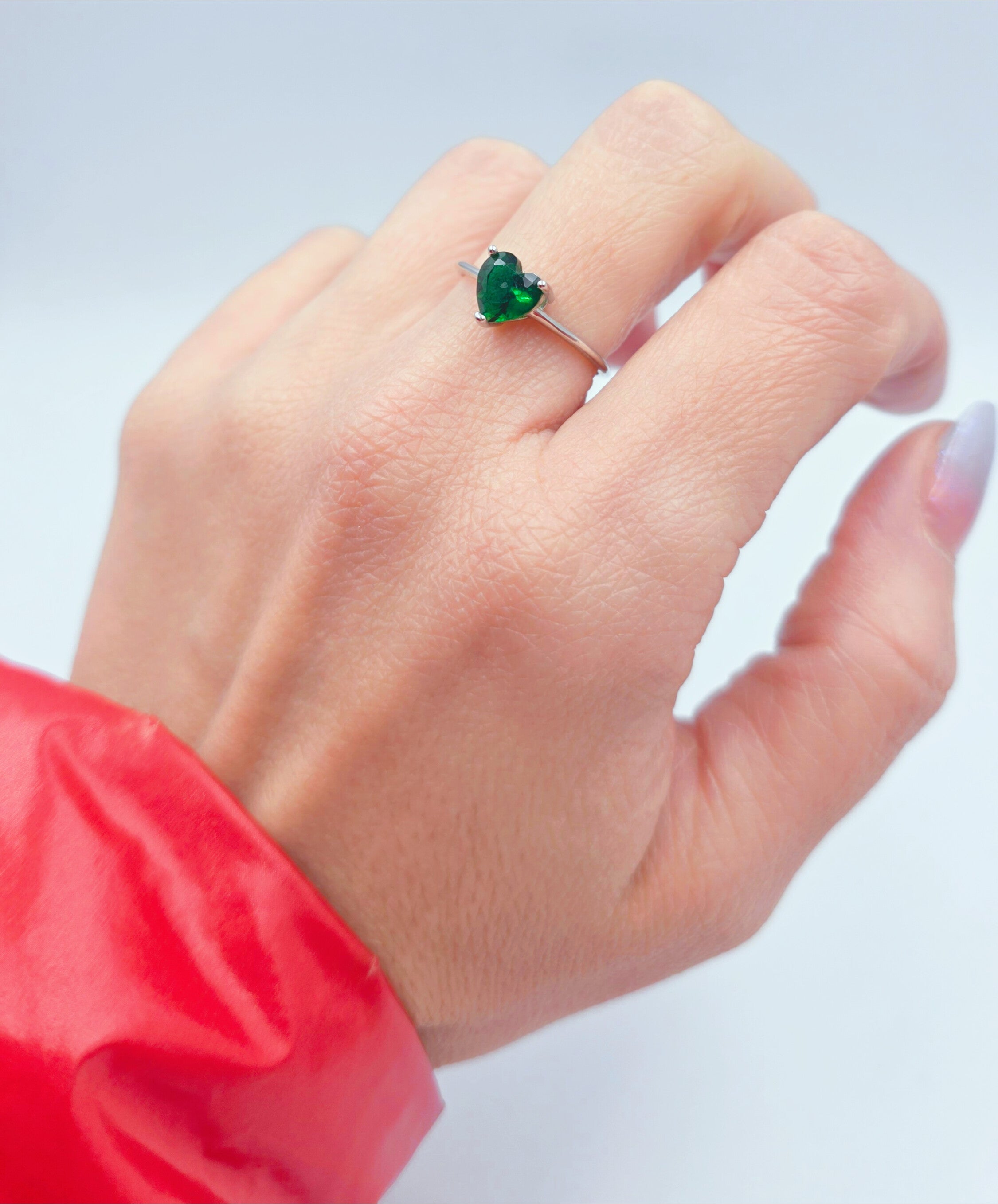 Anello Solitario a Cuore