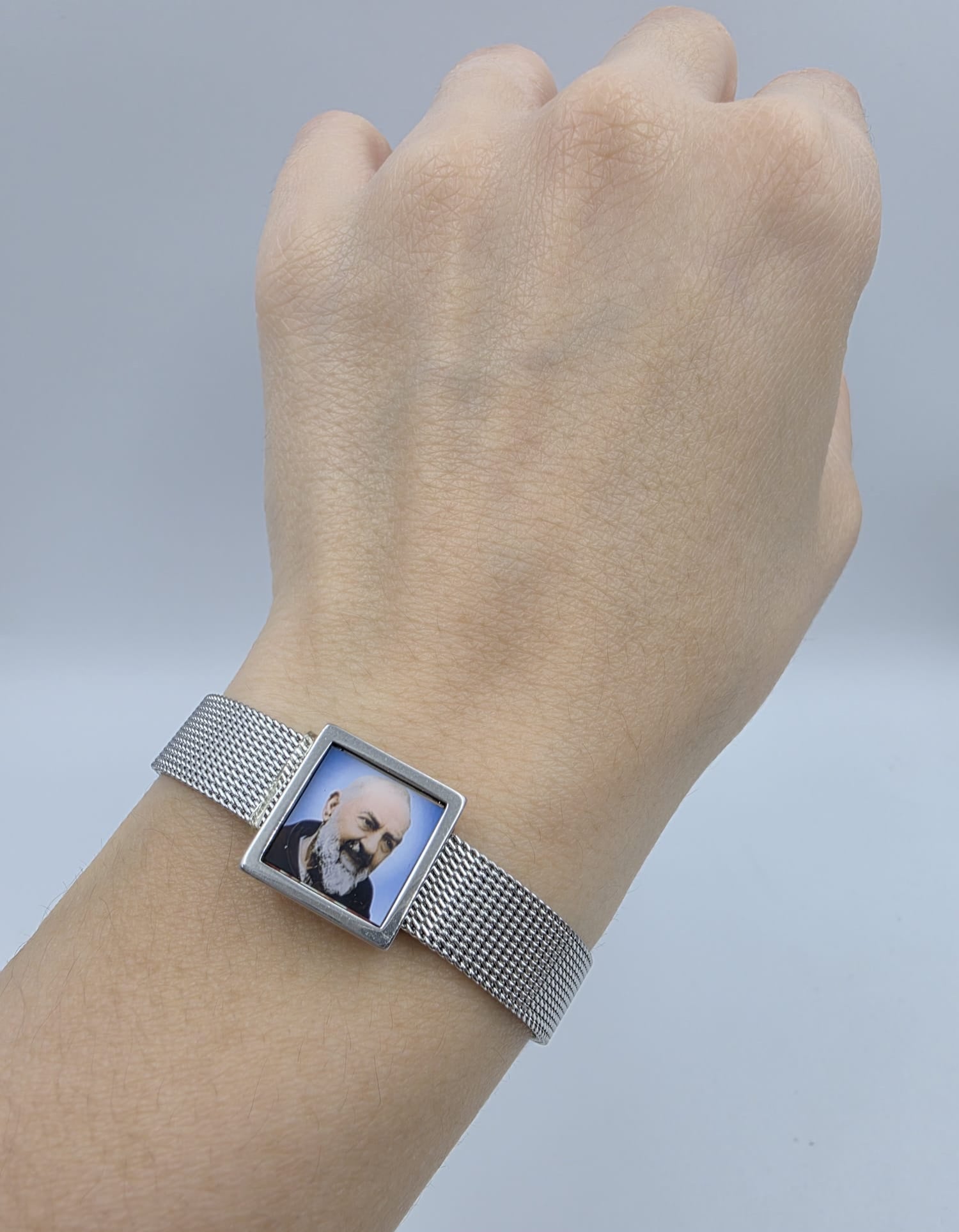 Bracciale con Foto/Immagine di Padre Pio