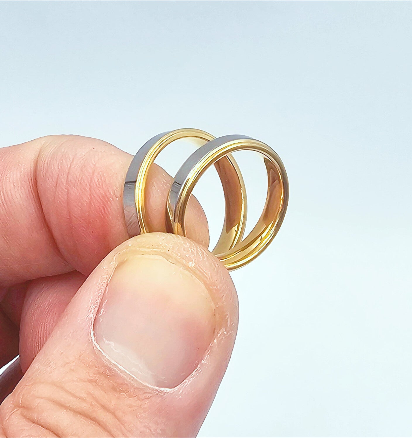 Fedine in Acciaio bicolore