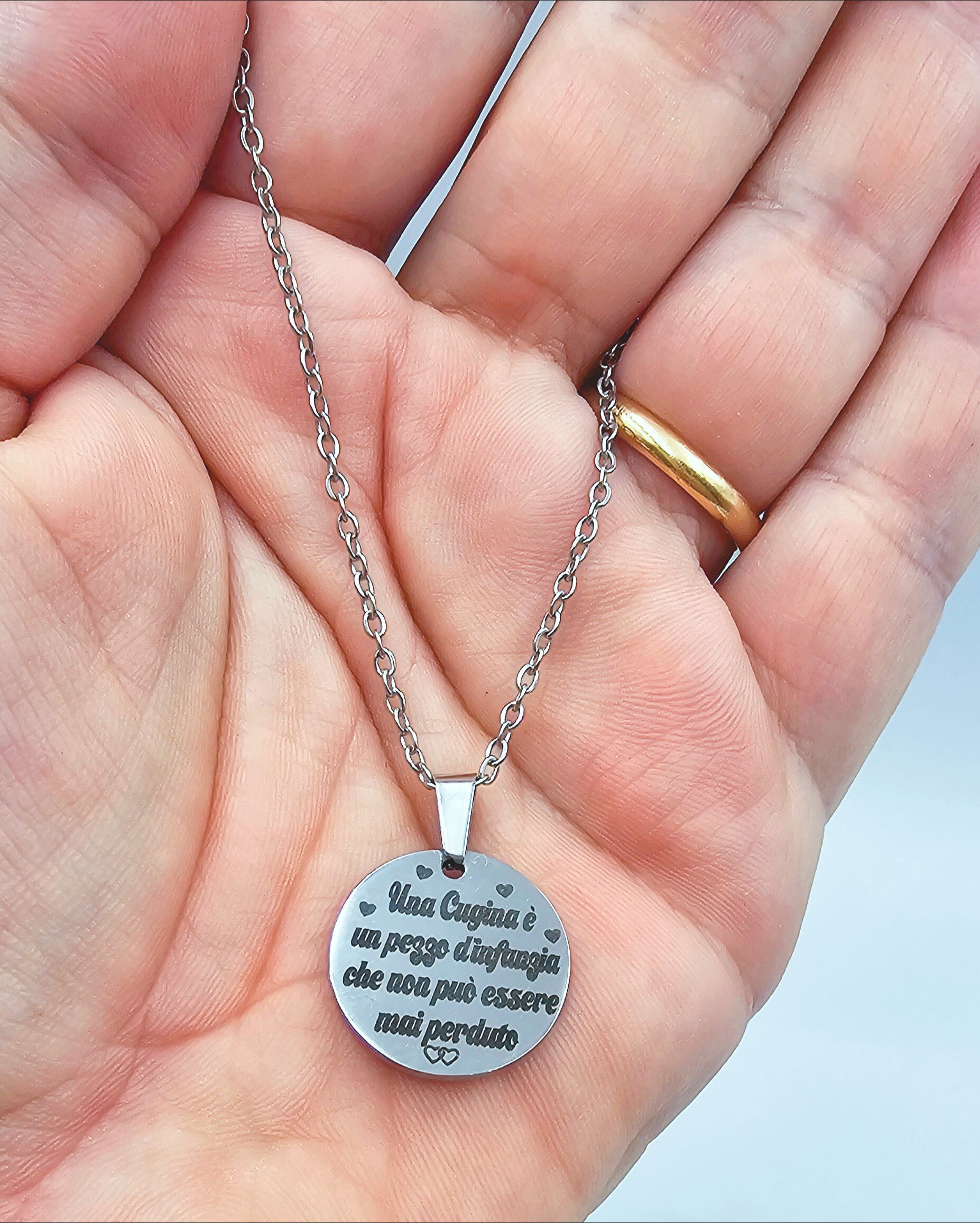 Collana personalizzata con frase